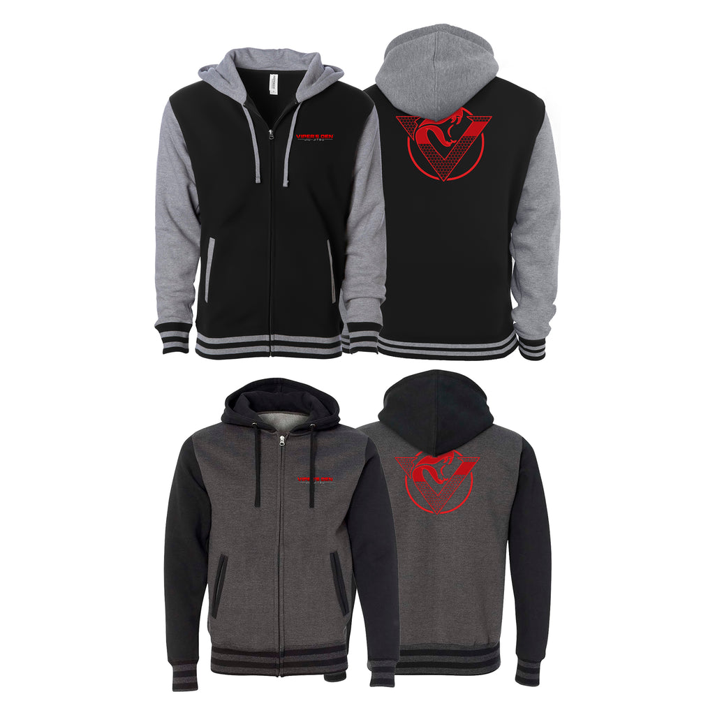 Vipers Den Academy Varsity Zip-Up Hoodies #8077 B