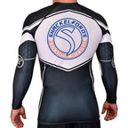 Shackelford's Martial Arts Academy Rash Guards Black/White #8078 A
