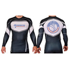Shackelford's Martial Arts Academy Rash Guards Black/White #8078 A