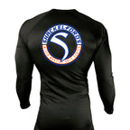 Shackelford's Martial Arts All Black Custom Rash Guards Long Sleeves #8078 A
