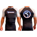 Shackelford's Martial Arts All Black Ranked Short Sleeve Rash Guards #8078 A
