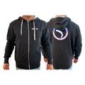 Shackelford's Martial Arts Academy Sherpa Lined Zip-Up Hoodie #8078 B