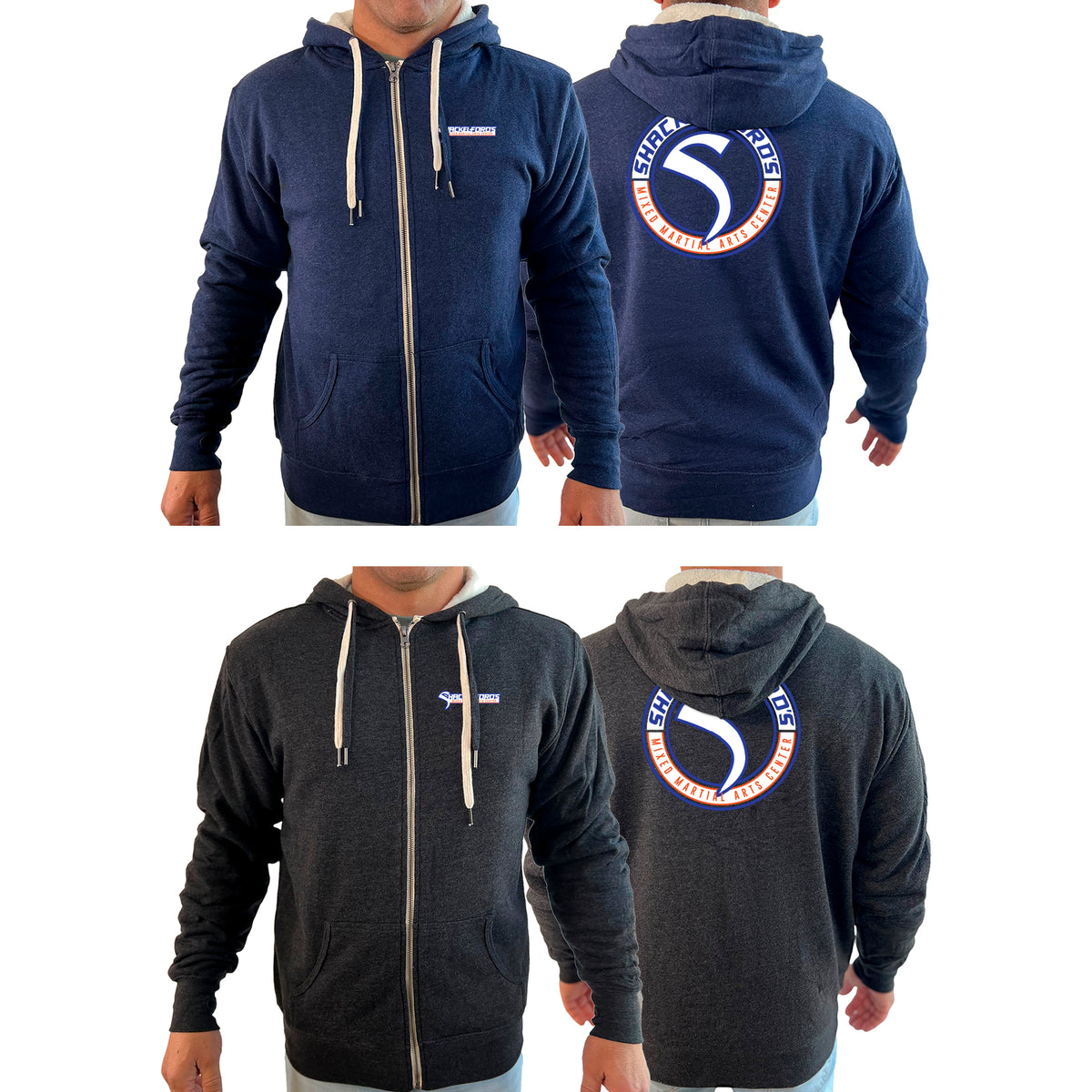 Shackelford's Martial Arts Academy Sherpa Lined Zip-Up Hoodie #8078 B