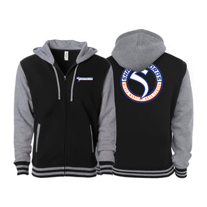 Shackelford's Martial Arts Academy Varsity Zip-Up Hoodies #8078 B