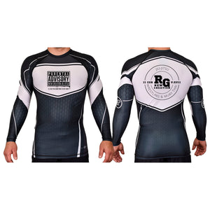 RGAcademy New Creation Academy Rash Guards Black/White #8079 C