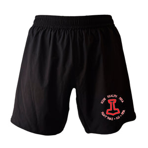 Nine Realms MMA All Black Custom Shorts 2.0 #8080 A