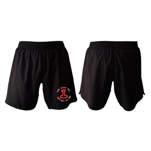 Nine Realms MMA All Black Custom Shorts 2.0 #8080 A