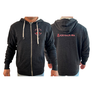 Nine Realms MMA Academy Sherpa Lined Zip-Up Hoodie #8080 B