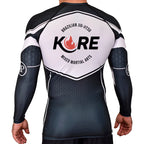 Kore BJJ Academy Rash Guards Black/White #8081 A