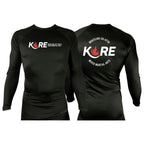 Kore BJJ All Black Custom Rash Guards Long Sleeves #8081 A