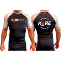 Kore BJJ All Black Ranked Short Sleeve Rash Guards #8081 A