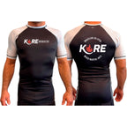 Kore BJJ All Black Ranked Short Sleeve Rash Guards #8081 A