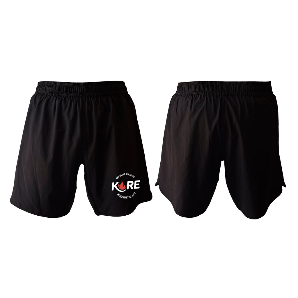 Kore BJJ All Black Custom Shorts 2.0 #8081 A