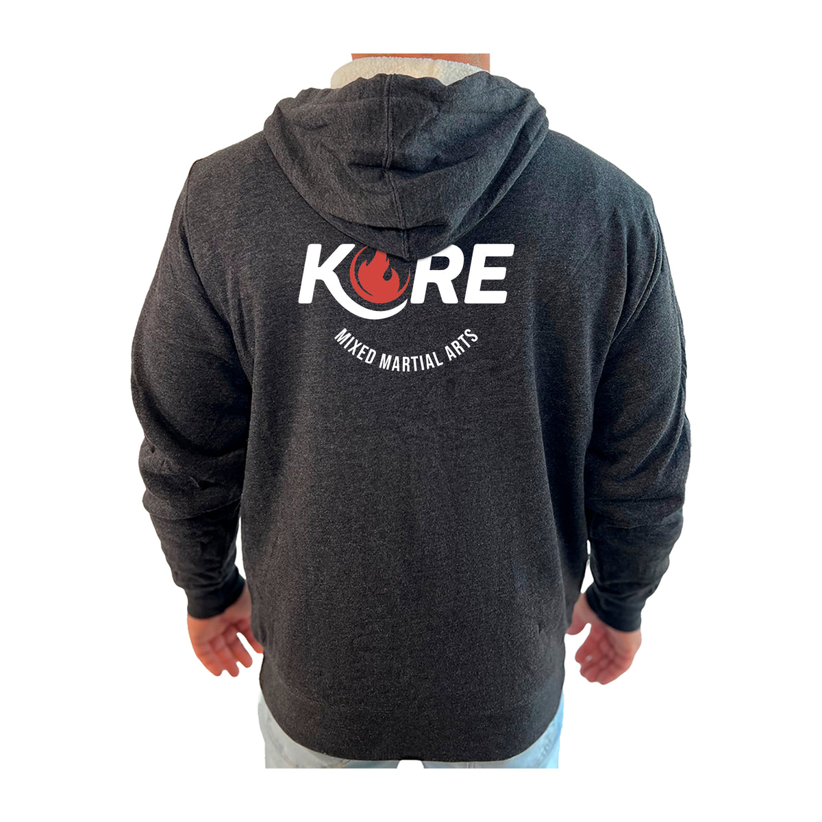 Kore BJJ Academy Sherpa Lined Zip-Up Hoodie #8081 B