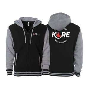Kore BJJ Academy Varsity Zip-Up Hoodies #8081 B