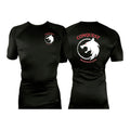 Conquest BJJ All Black Custom Rash Guards Short Sleeves #8082 A
