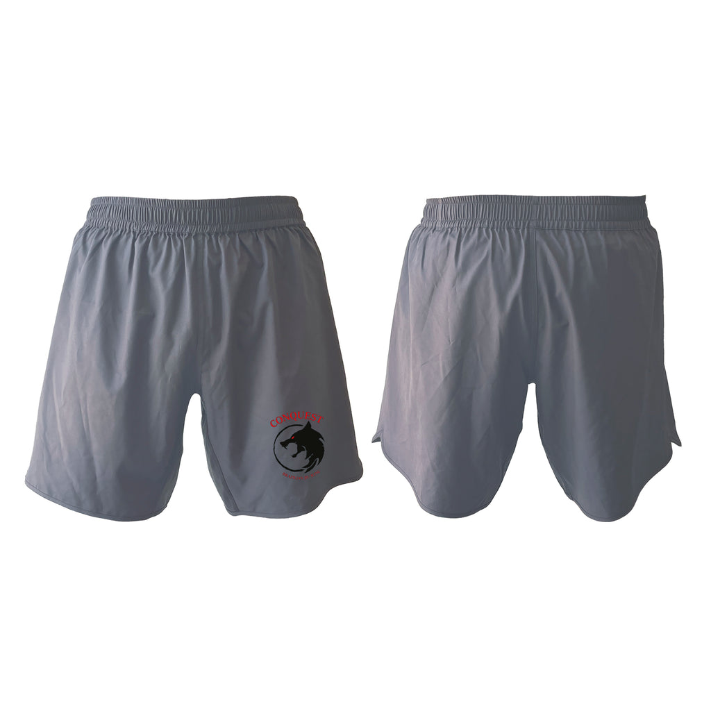 Conquest BJJ Custom Grey Shorts 2.0 #8082 A