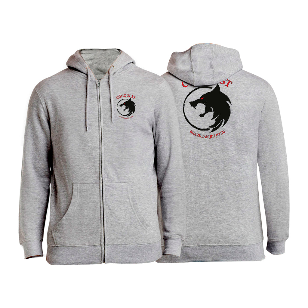 Conquest BJJ Academy Zip-Up Hoodies #8082 A
