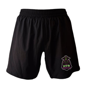 HYR Terrestrial Grappling All Black Custom Shorts 2.0 #8083 A