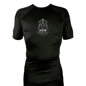 HYR Terrestrial Grappling All Black Custom Rash Guards Short Sleeves #8083 C (Alternate)