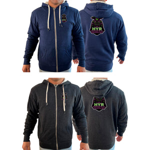 HYR Terrestrial Grappling Academy Sherpa Lined Zip-Up Hoodie #8083 B