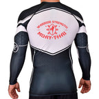 Warrior Strength Martial Arts Academy Rash Guards Black/White #8084 K