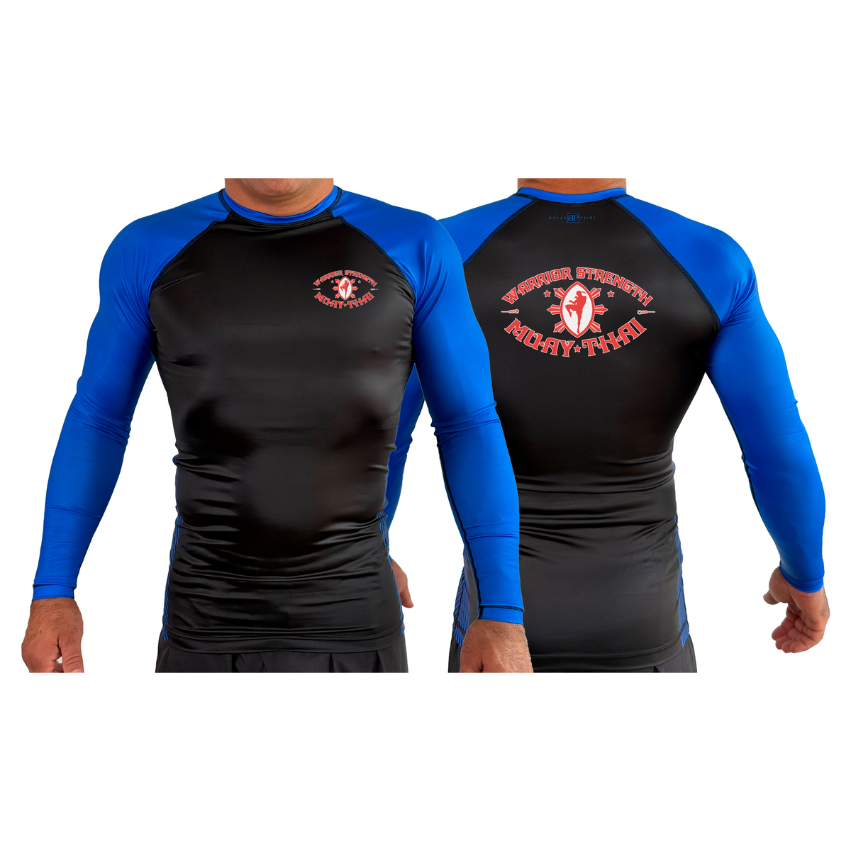 Warrior Strength Martial Arts All Black Ranked Long Sleeve Rash Guards #8084 K