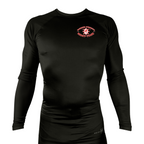 Warrior Strength Martial Arts All Black Custom Rash Guards Long Sleeves #8084 K