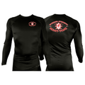 Warrior Strength Martial Arts All Black Custom Rash Guards Long Sleeves #8084 K