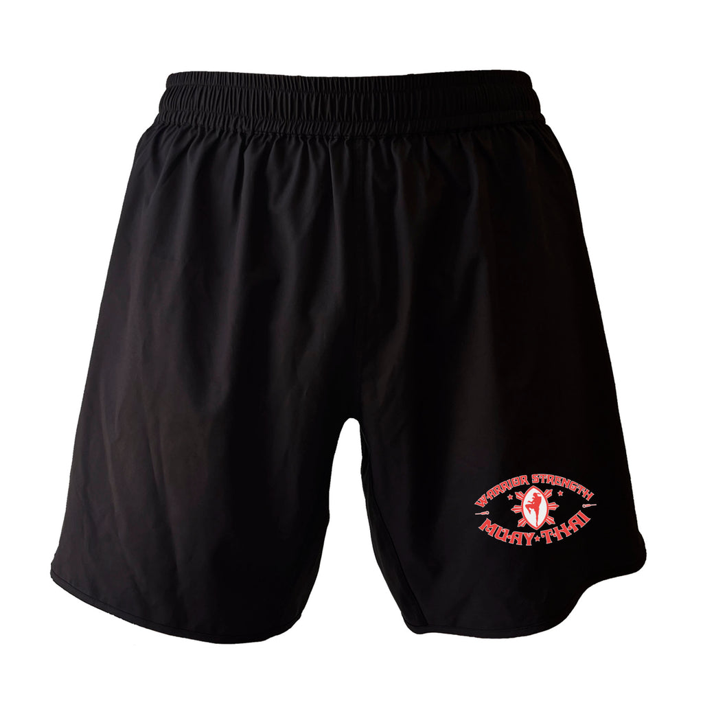 Warrior Strength Martial Arts All Black Custom Shorts 2.0 #8084 K