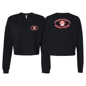 Warrior Strength Martial Arts Women's Cropped Crewneck Sweatshirt #8084 K