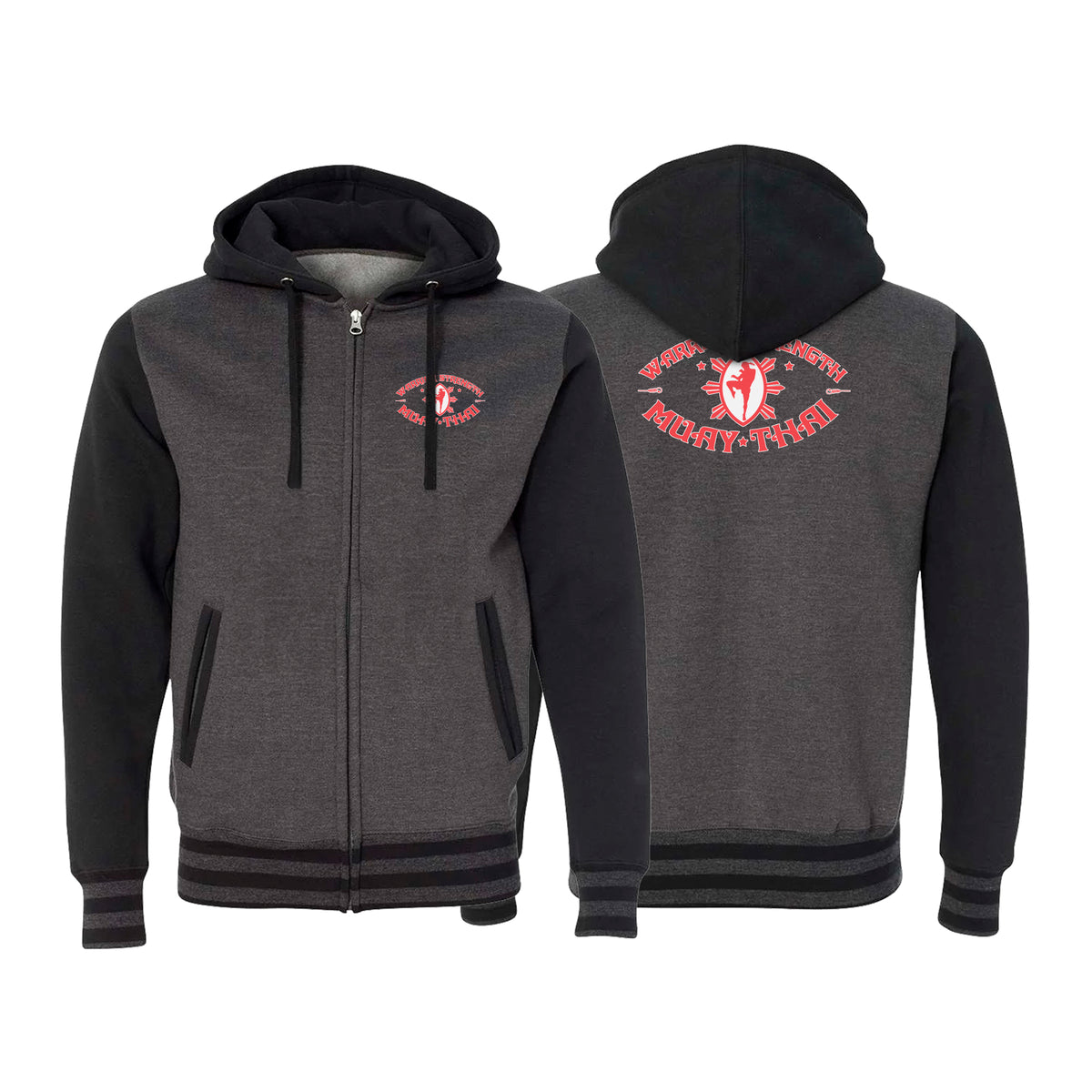 Warrior Strength Martial Arts Academy Varsity Zip-Up Hoodies #8084 K