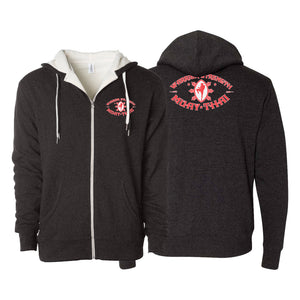 Warrior Strength Martial Arts Academy Sherpa Lined Zip-Up Hoodie #8084 K