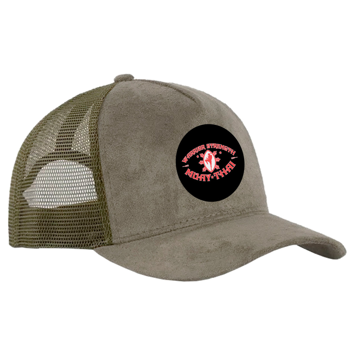 Warrior Strength Martial Arts Suede Trucker Hat #8084 K