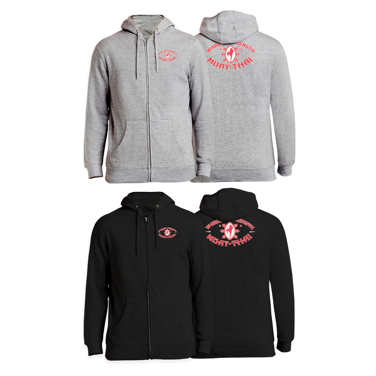 Warrior Strength Martial Arts Academy Zip-Up Hoodies #8084 K