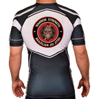 Warrior Strength Martial Arts Academy Rash Guards Black/White #8084 M