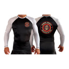 Warrior Strength Martial Arts All Black Ranked Long Sleeve Rash Guards #8084 M
