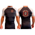 Warrior Strength Martial Arts All Black Ranked Short Sleeve Rash Guards #8084 M