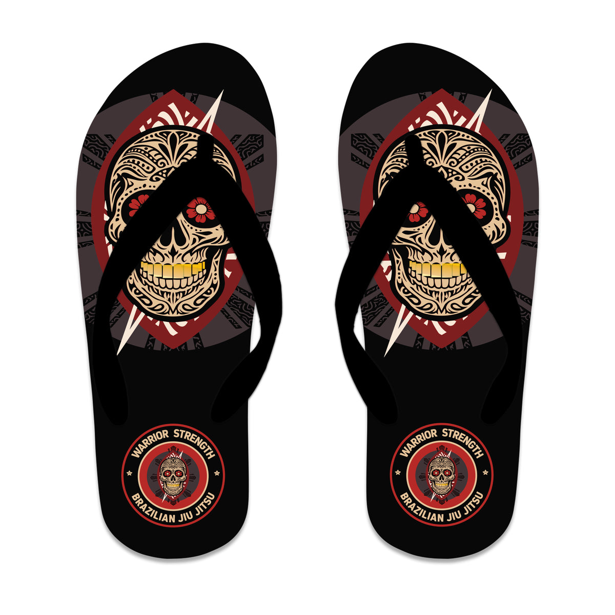 Warrior Strength Martial Arts Academy Flip Flops #8084 M