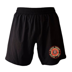 Warrior Strength Martial Arts All Black Custom Shorts 2.0 #8084 N