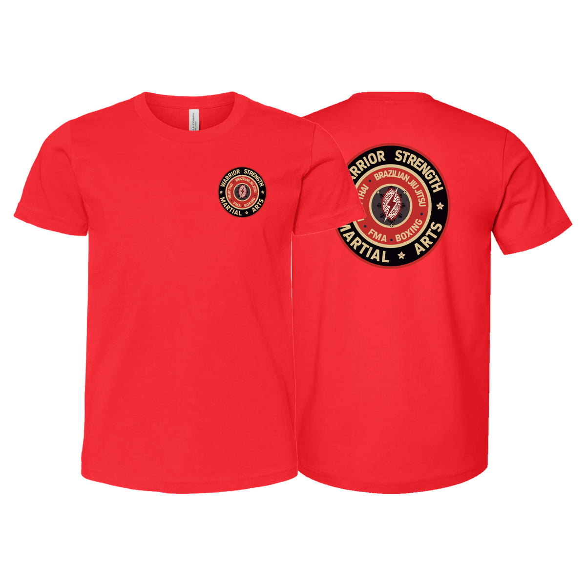 Warrior Strength Martial Arts Academy Kids Shirts #8084 N