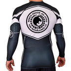 Renzo Gracie The Woodlands Academy Rash Guards Black/White #8085 A