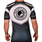 Renzo Gracie The Woodlands Academy Rash Guards Black/White #8085 A
