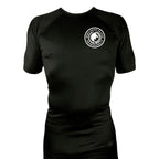 Renzo Gracie The Woodlands All Black Custom Rash Guards Short Sleeves #8085 A