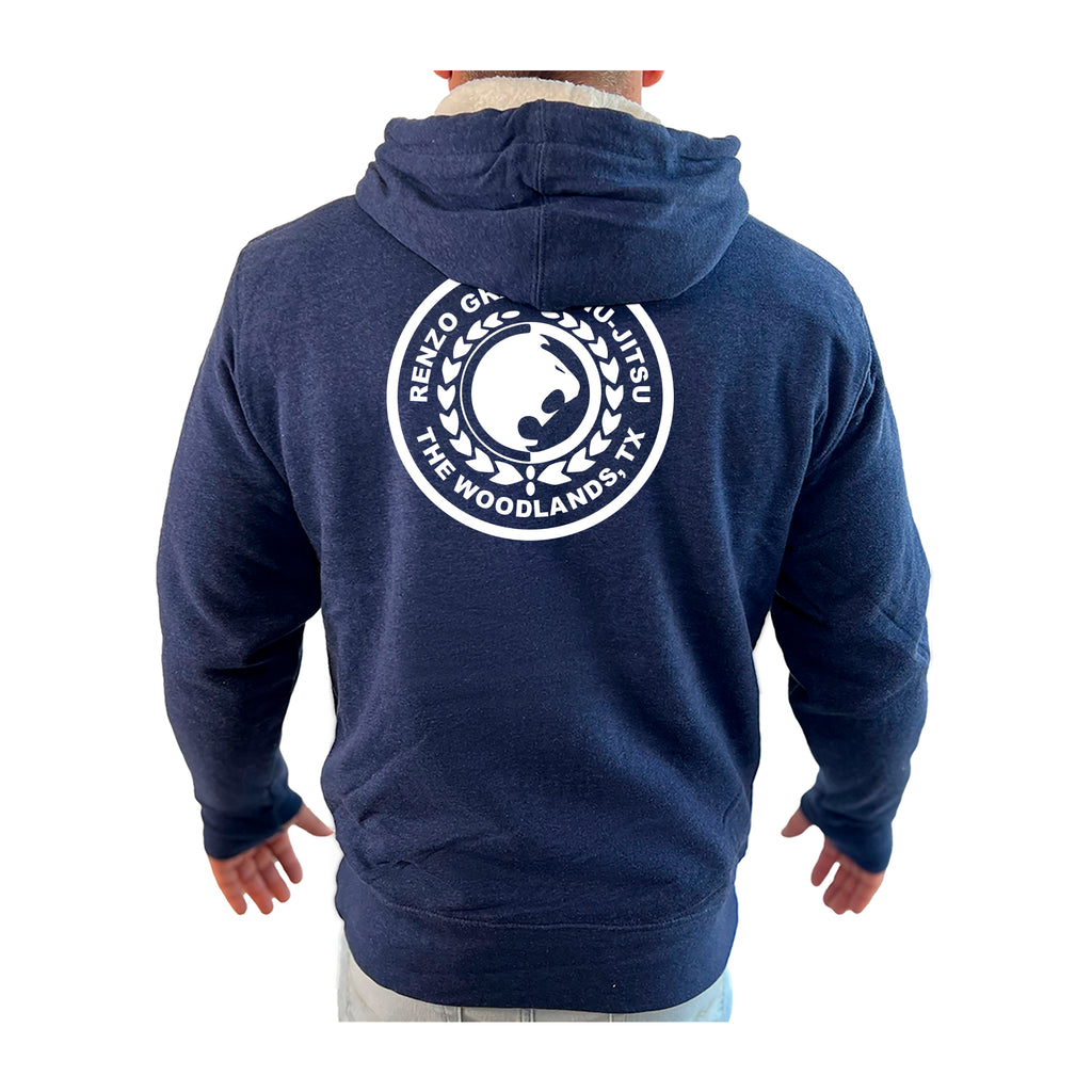Renzo Gracie The Woodlands Academy Sherpa Lined Zip-Up Hoodie #8085 A