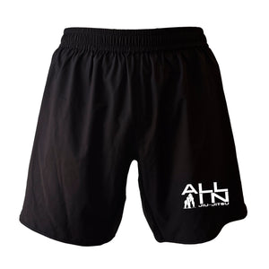 ALL IN Jiu Jitsu All Black Custom Shorts 2.0 #8086 A
