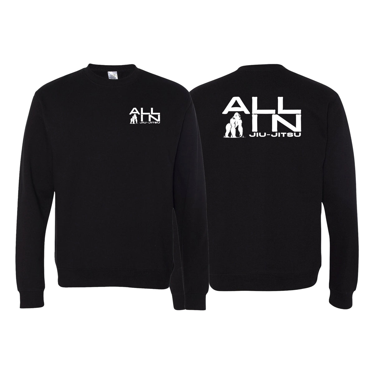 ALL IN Jiu Jitsu Academy Crewneck Sweatshirt #8086 A