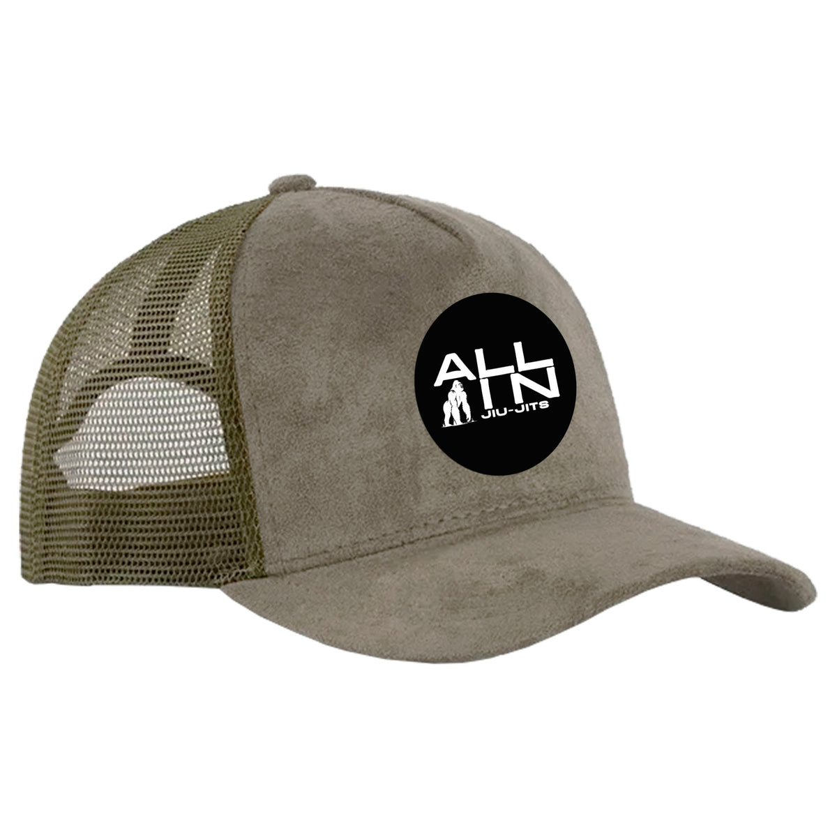 ALL IN Jiu Jitsu Suede Trucker Hat #8086 A