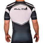 ALL IN Jiu Jitsu Academy Rash Guards Black/White #8086 B