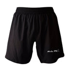ALL IN Jiu Jitsu All Black Custom Shorts 2.0 #8086 B